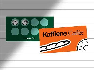 Kaffiene. Coffee Loyalty Card brand identity branding cafe coffee design graphic design illustration logo logotype visual identity