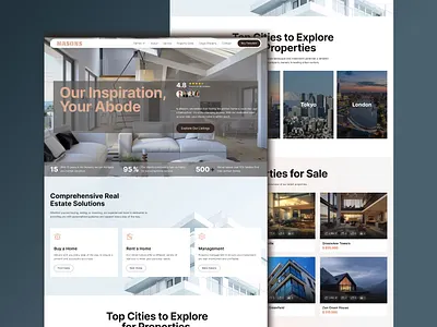 Real Estate Solution Website Design building design elementor framer graphic design property property listing real estate realestate structure ui uiux website design wix wix studio wordpress