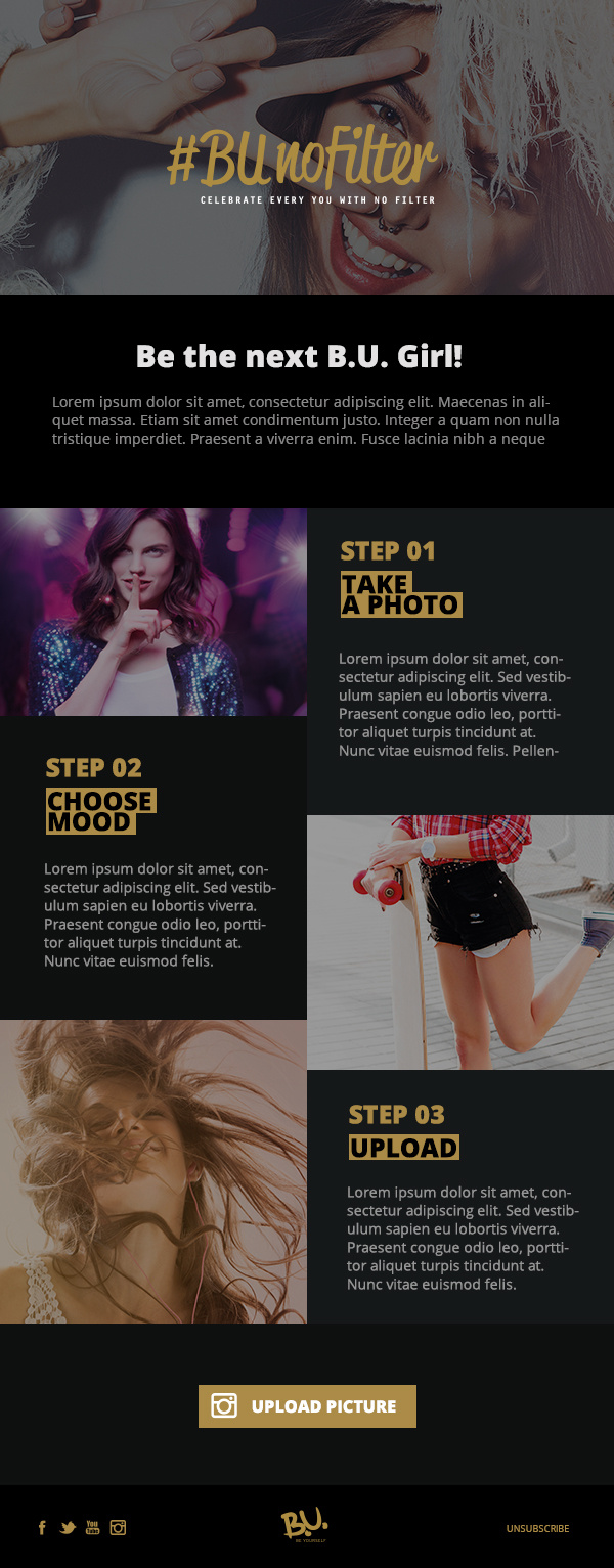 Newsletter BU campaign campaign instagram layout newsletter
