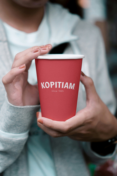 Kopitiam Hot Paper Cup branding graphic design logo marketing packaging promotion
