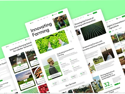 Farming Website Design farming figma graphic design modern design ui design uiux website