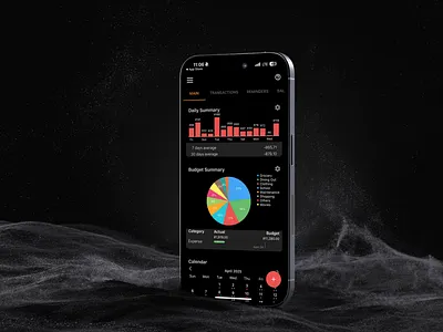 Finance | Mobile App Design | Bluecoins analytic budget tracking coin currency design fintech investment ui ux