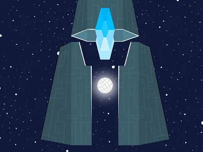 Out in the Space digital art digitalart ipad procreate space time machine