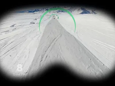 Ski navigation with Vision Pro animation app ar graphic design navigation ski ski resort ui ux vision pro