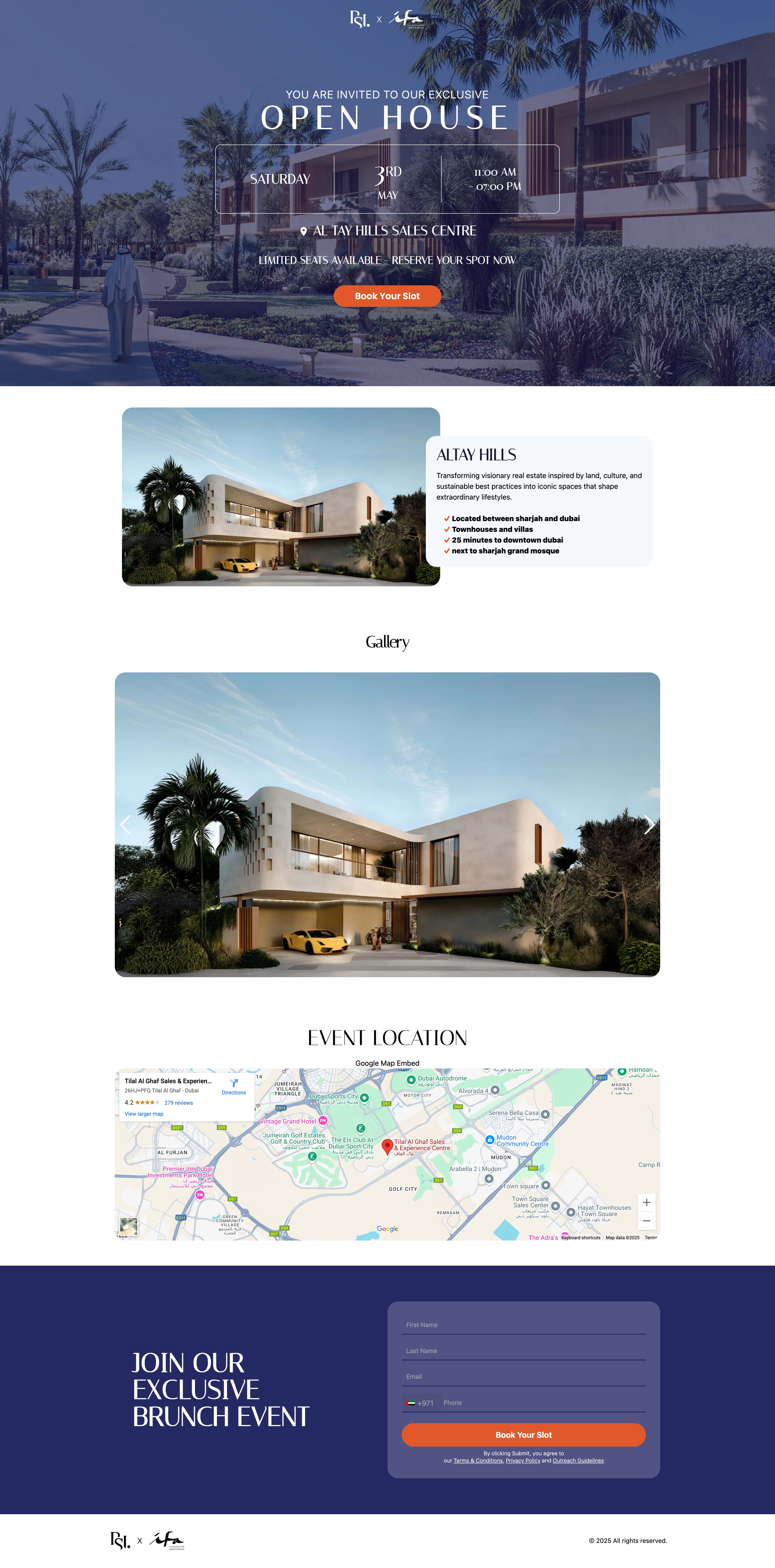 Al Tay Hills Open House html illustrator javascript landing page photoshop php tailwindcss ui ux design web design