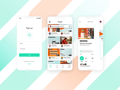 Social App for Sharing Short Talks appdesign shorttalks socialplatform ui ux
