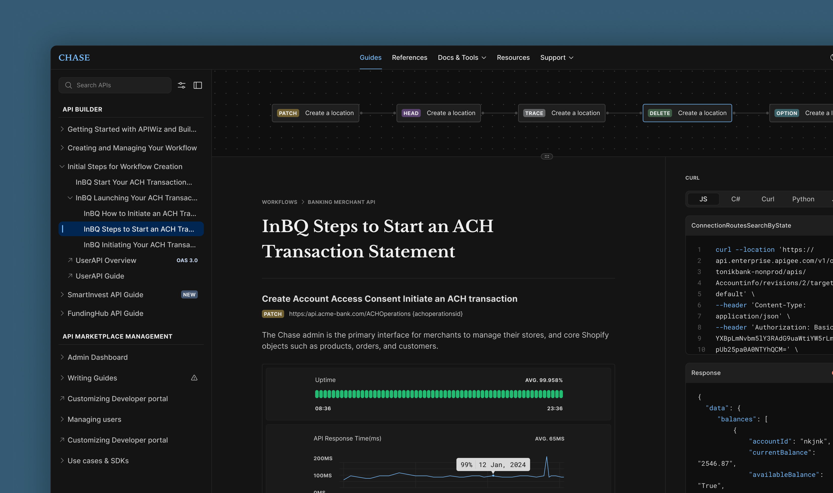 Developer Portal - Dark and Light Themes animation heirarchy layout product design typography ui user interface ux