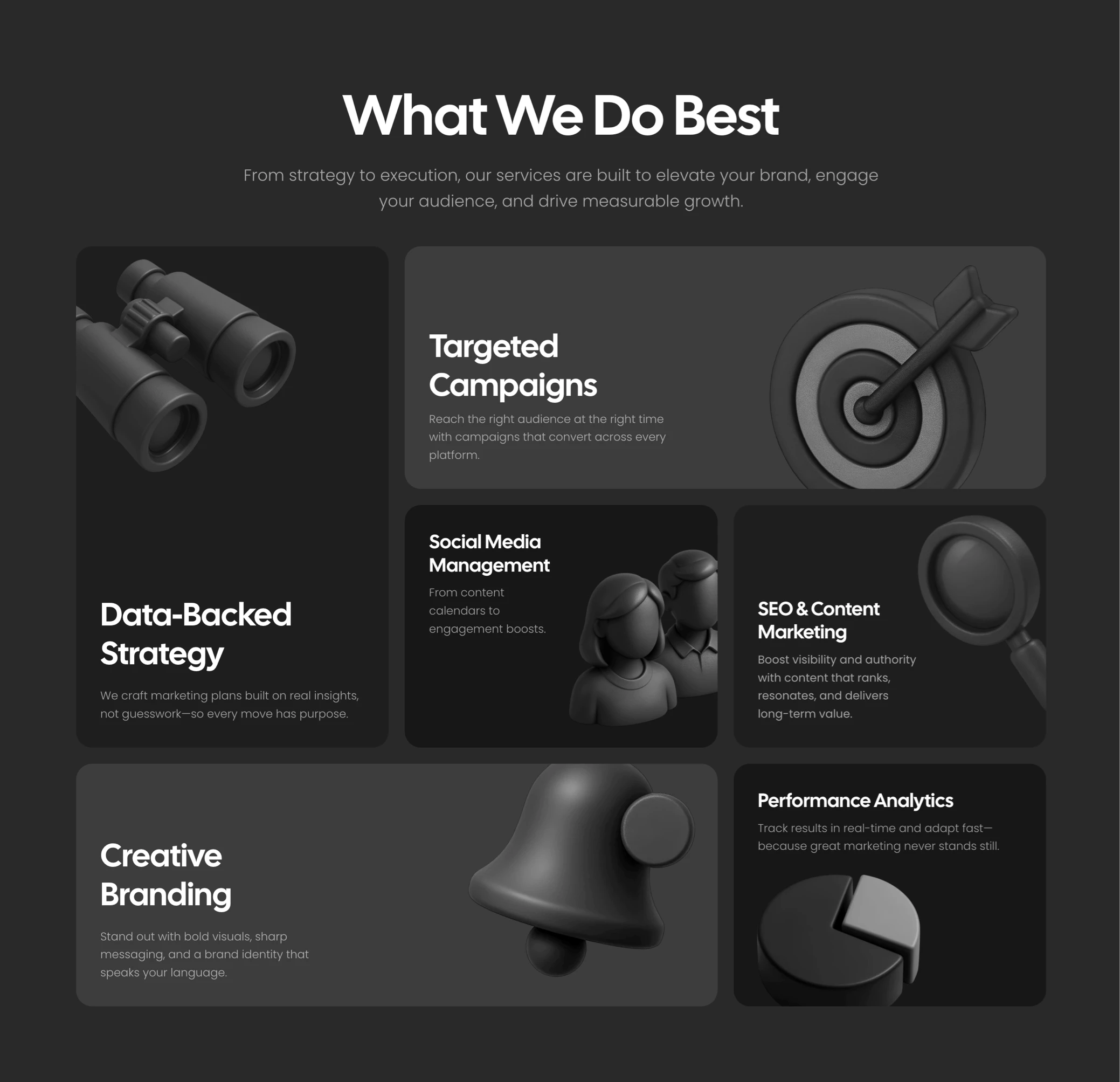 Benti grid website section for Framer 3d bento black box dark framer graphic design grey grid icon icons illustration ui webdesign website