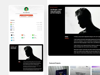 🧾 PaperPort – Minimal & Modern Personal Folio clean design dark and white folio framer personal portfolio self