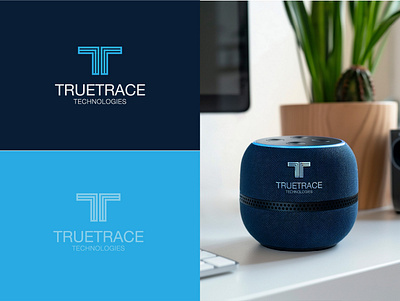 TruTrace Tech Logo blue branding darkblue darkocean logo marine ocean tech technology