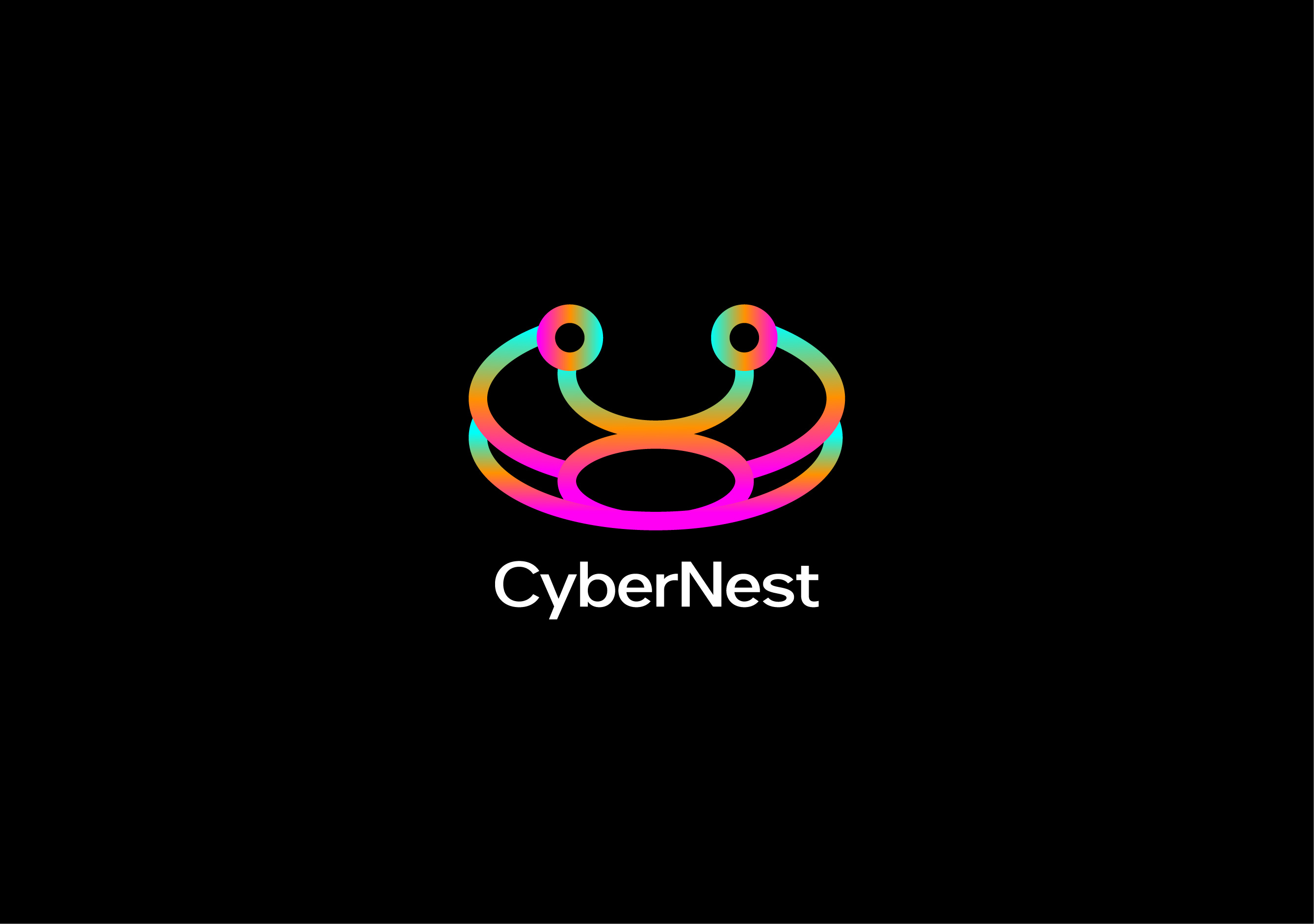 CyberNest - LOGO DESIGN branding design gfxmasum graphic design icon illustration logo modern logo typography ui ux vector