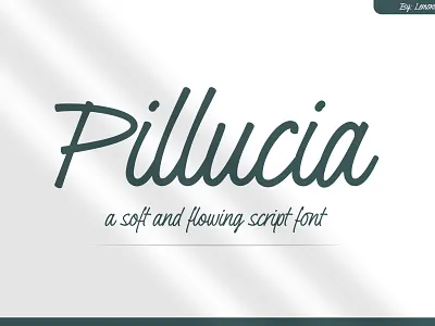 Pillucia Script branding design fonts graphic design handlettering typeface typography