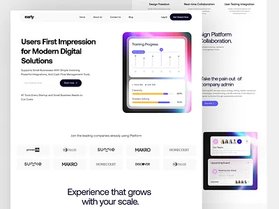 Saas Landing Page business website homepage landing page marketing saas marketing tools marketing ui marketing web marketing website saas saas landing page saas ui uiux web website website design