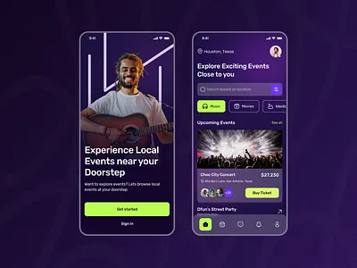 Event Management App 3d admin advertisement ai app appdesign case study darktheme dashboard design ecommerce event graphic design management mobile music task ui uiux web design