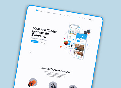 Fitness Landing Page UI branding creative design daily ui design designinspiration digital design dribbble shots e commerce figma fitness graphic design interactive design ios landing page minimaldesign modern ui product design ui user experience user interface