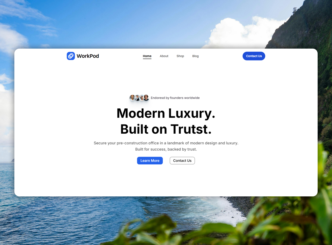 WorkPod - Architecture Agency architeture branding graphic design ui ux web development website design