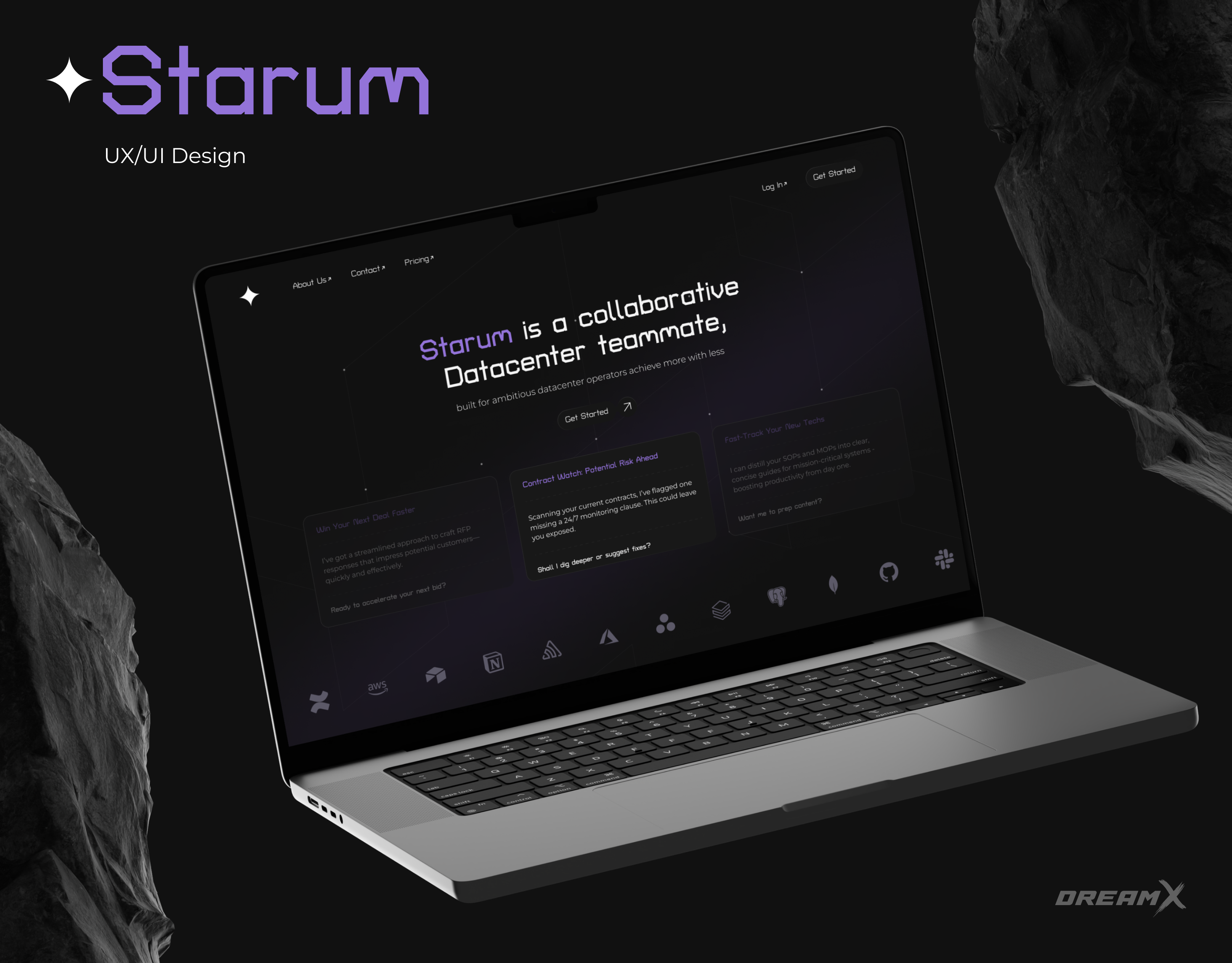 Autonomous AI Software Engineer Platform - Starum ai ai related design ui uiux design ux web app design web design