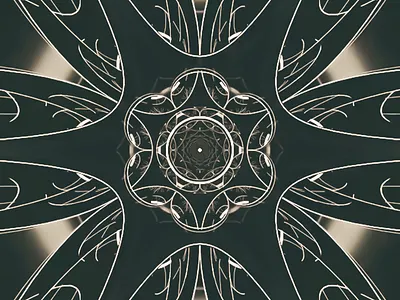 Luminous Mandala - Illustration Design art artistic design artwork color contrast creative dark dark tone flower flower shape illustration insparation inspire light and dark luminous meditative art modern modern design symmetrical design