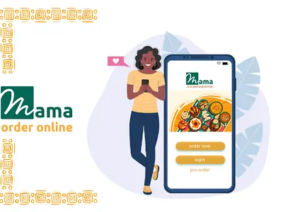 Order Online app illustration ui ux