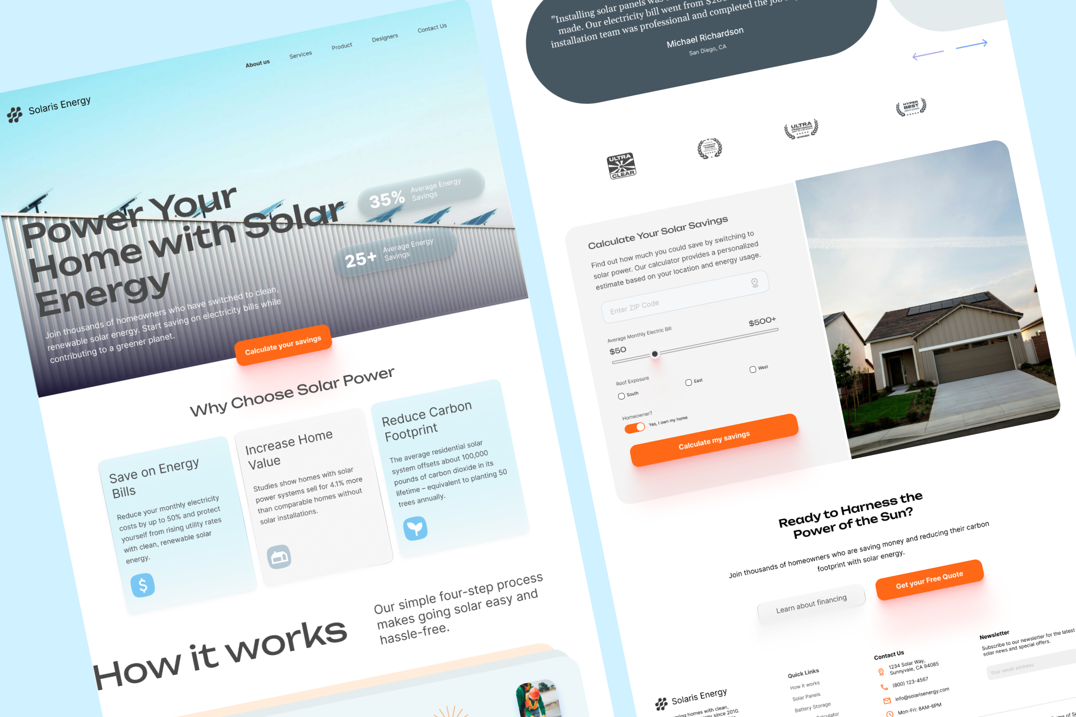 Example of One Single Page Elementor (Promo)