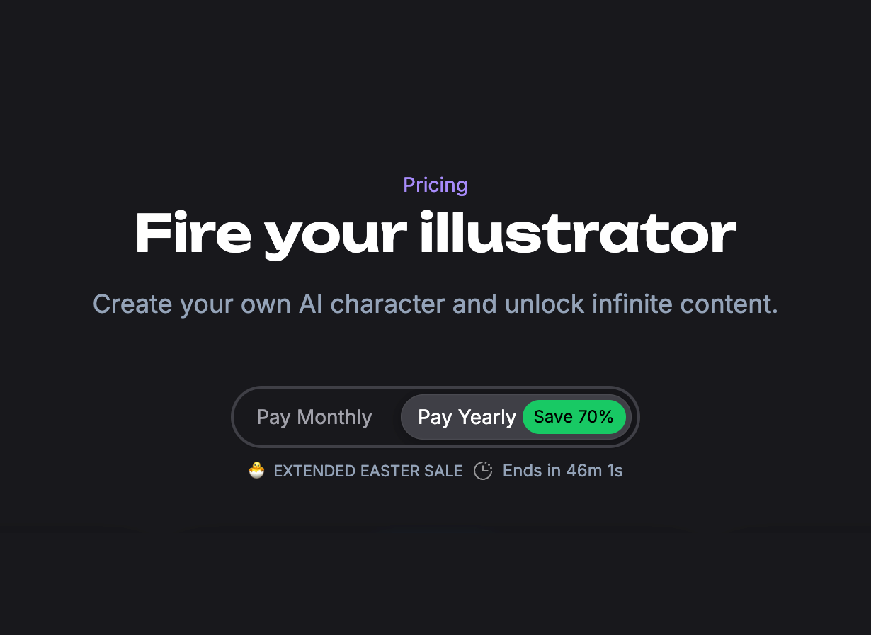 Fire your illustrator – Pricing page pricing pricing page