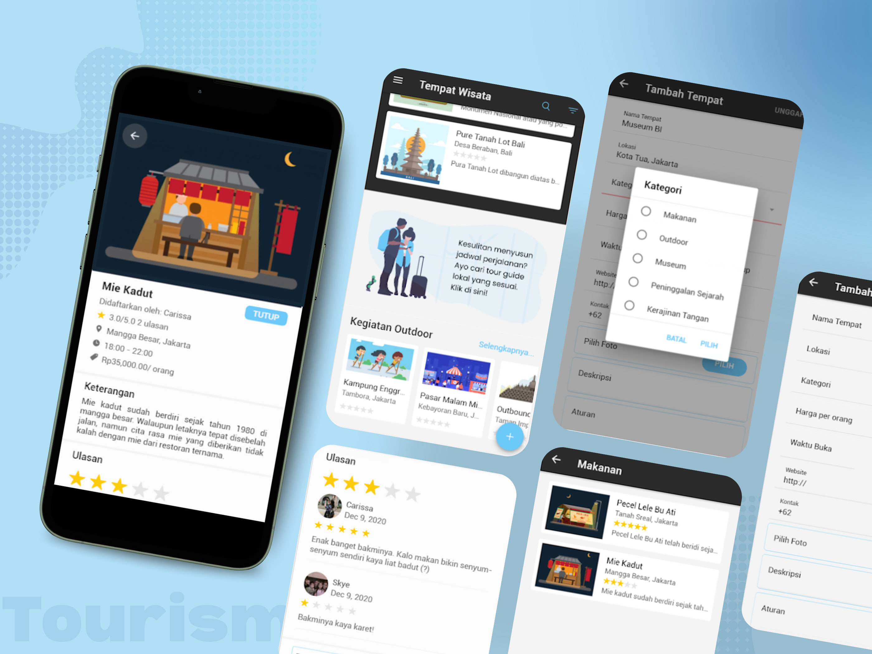 Kuta - A Tourism Mobile App Design app app development college project community features final project graphic design logo mobile mobile app platform tourism app ui web app website