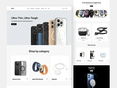 E-commerce Landing Page design ui uiux web website website design