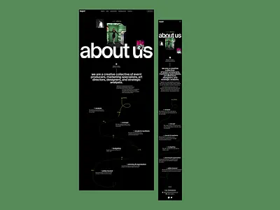 August Events | Website for event agency about page adaptive design authentic website composition in web design festival design mobile design modern website ui uiux web development webdesign website