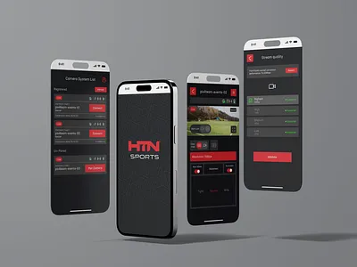 HTN - Design System & Apps cam mobile mobile design sport ui ui design