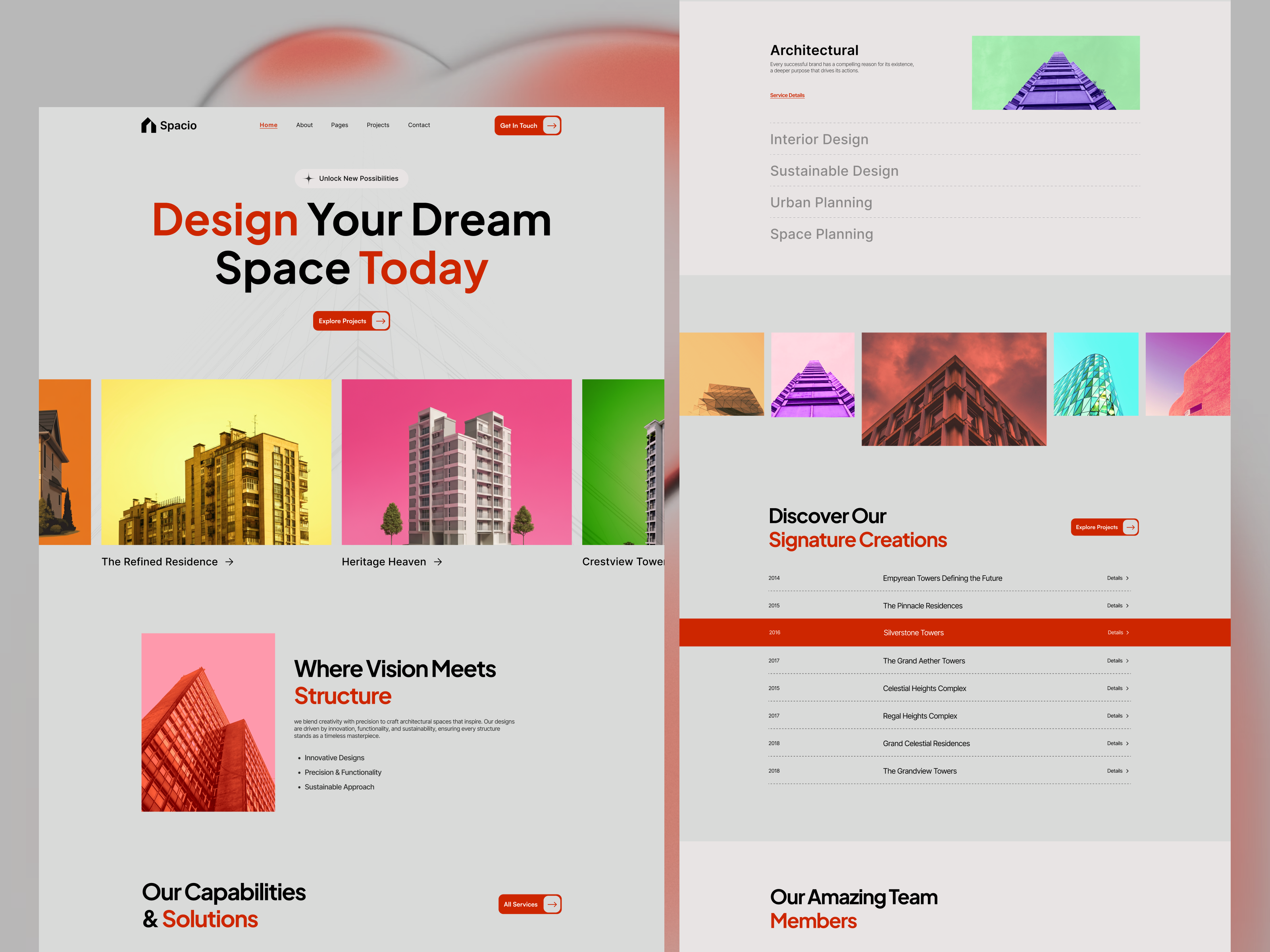 Spacio-Architecture Website Design architect architecture architecturedesign architecturelovers branding creativeagency designinspiration interiordesign minimaldesign portfolio uidesign userexperience webdesign