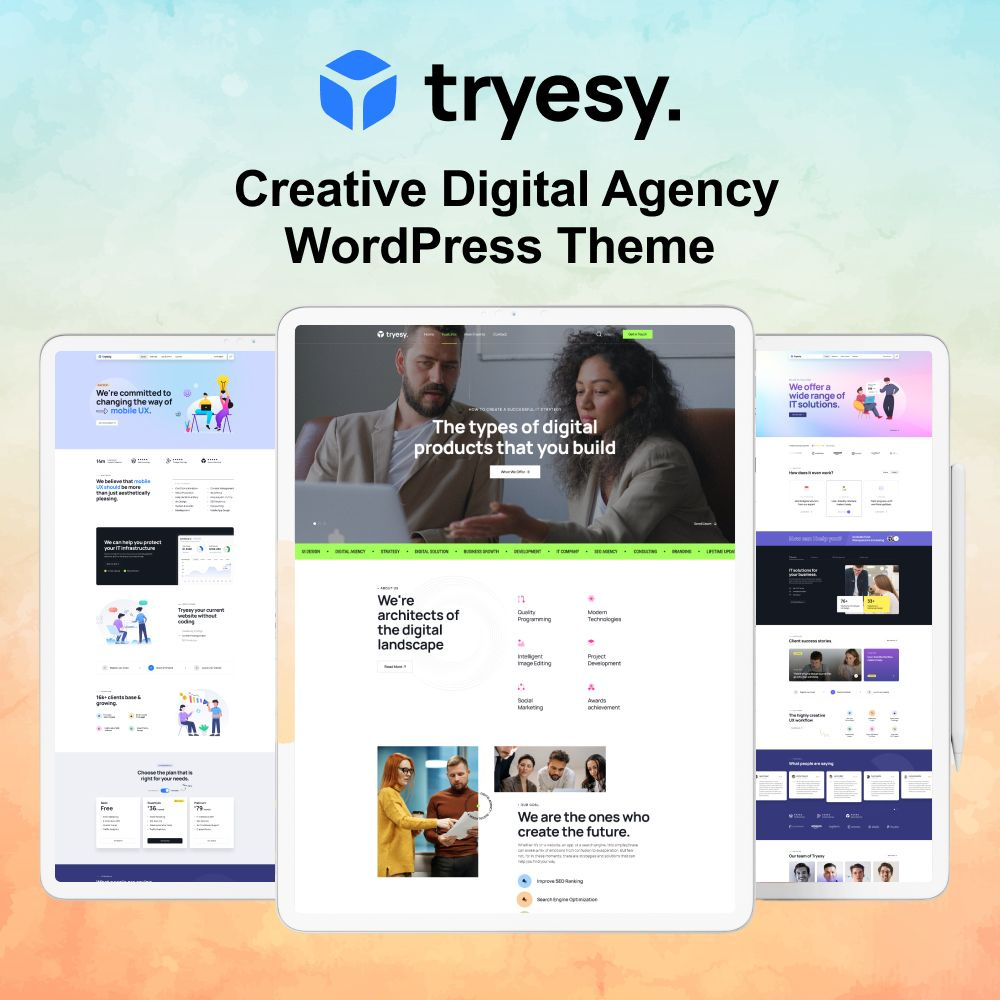 Tryesy – Creative Digital Agency WordPress Theme advertising advertising agency agency agency theme business creative agency digital digital advertising digital agency digital marketing