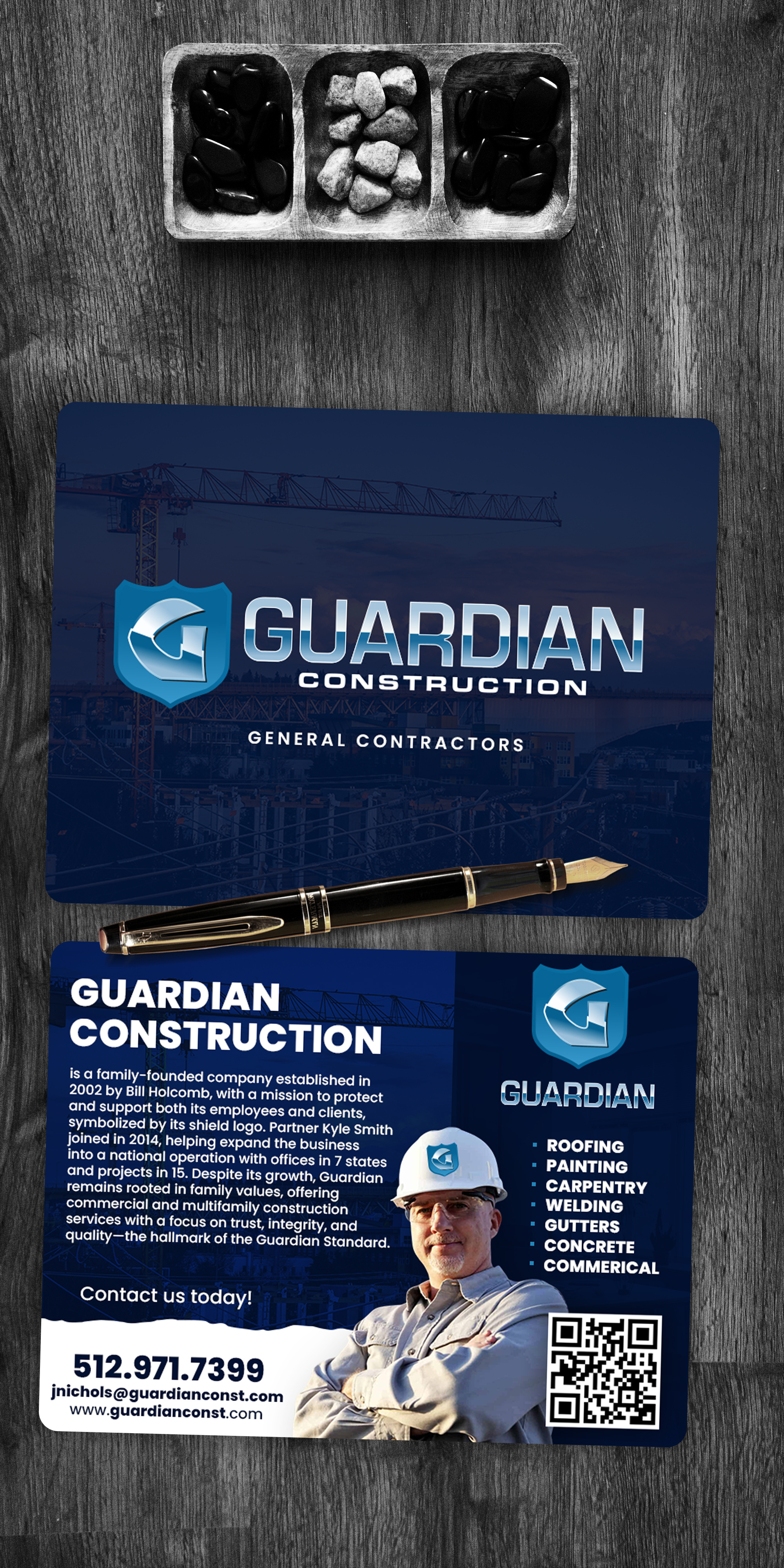 Guardian Construction blitz cards card cards postcards