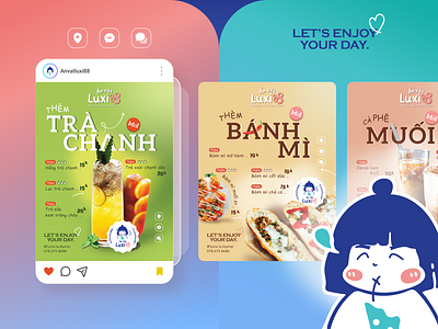 AnVatLuxi88: Visual Menu Design banner branding branding design clean creative design graphic design idea illustration poster ui ui design