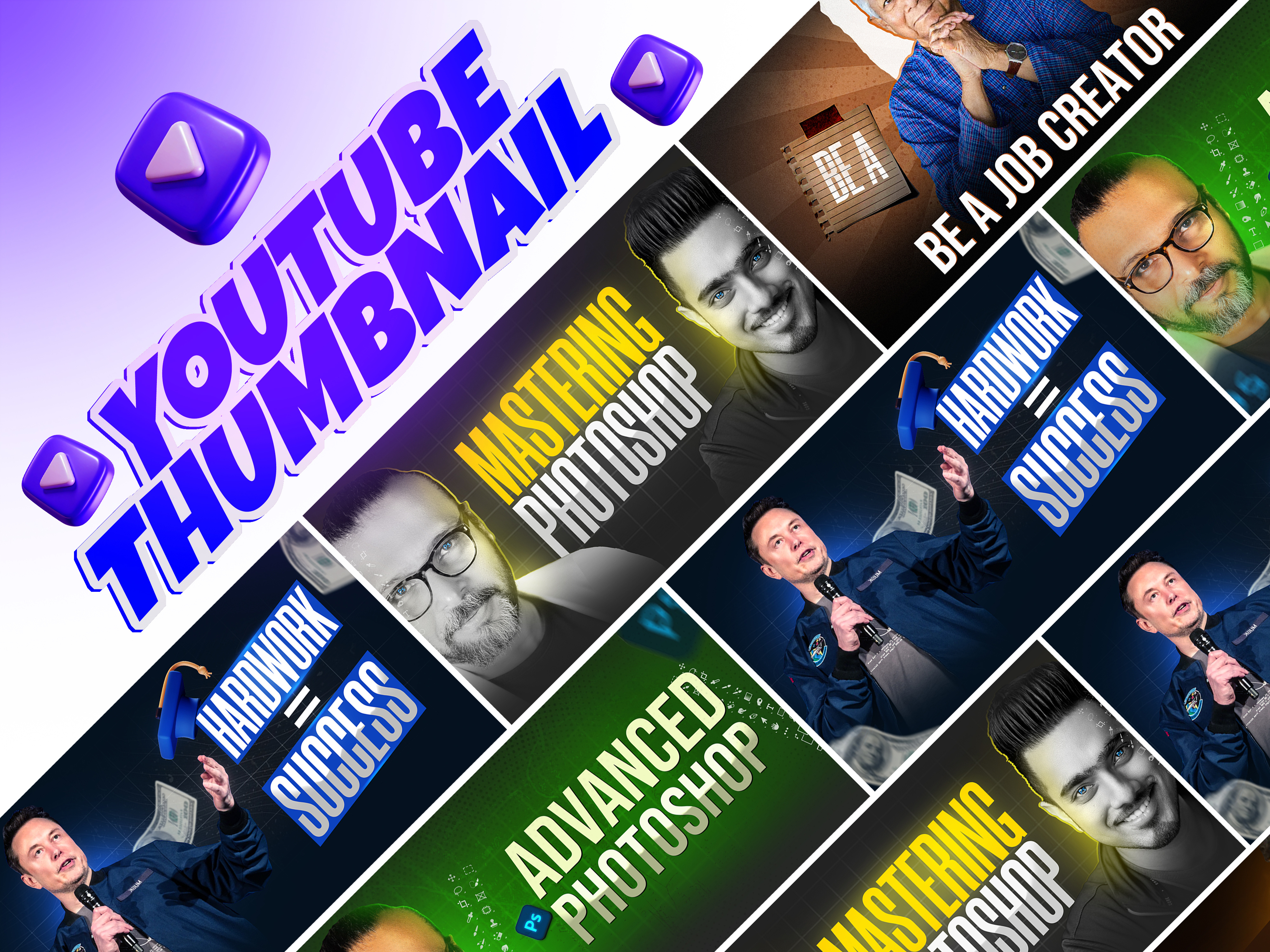 YOUTUBE THUMBNAILS creative design creative youtube thumbnail documentery thumbnail podcast thumbnail thubnails youtube youtube thumbnails