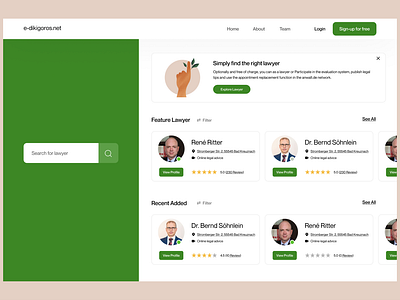 Lawyer Finding Platform | UI animation clean connecting with people crm dashboard design finding graphic design lawyer finding minimal motion graphics saas ui ux