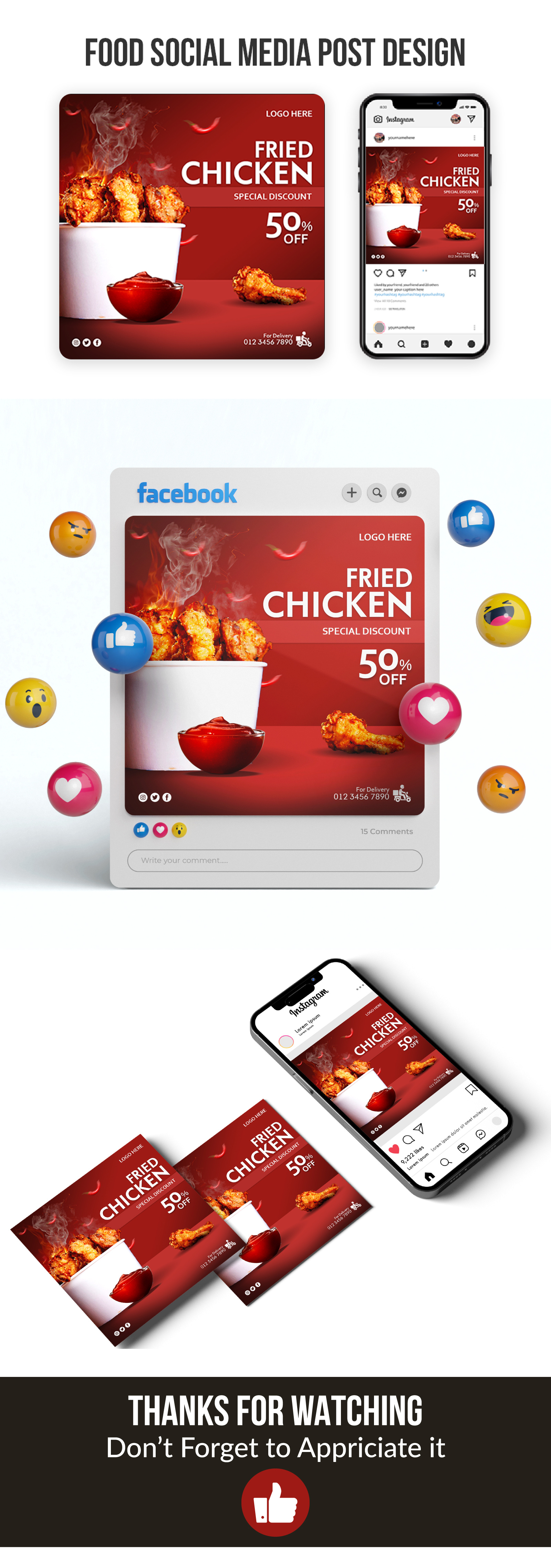 Food Social Media Post Design advertising food food social media design foodsocialmediapost graphic design instagram post restaurant social media design social media post socialmedia