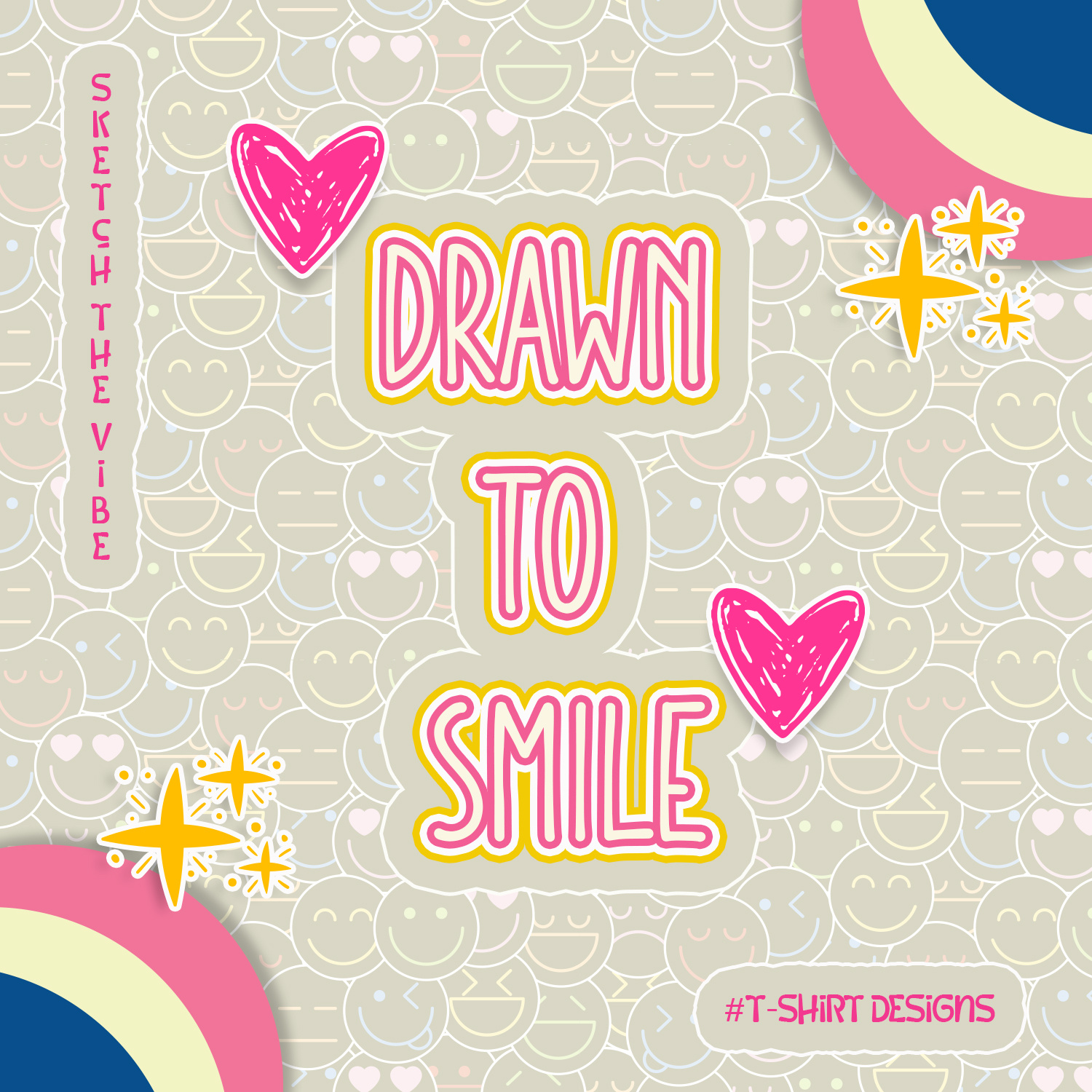 WEARABLE HAPPINESS - T-SHIRT DESIGNS advertising design graphic design illustration typography vector visual designs