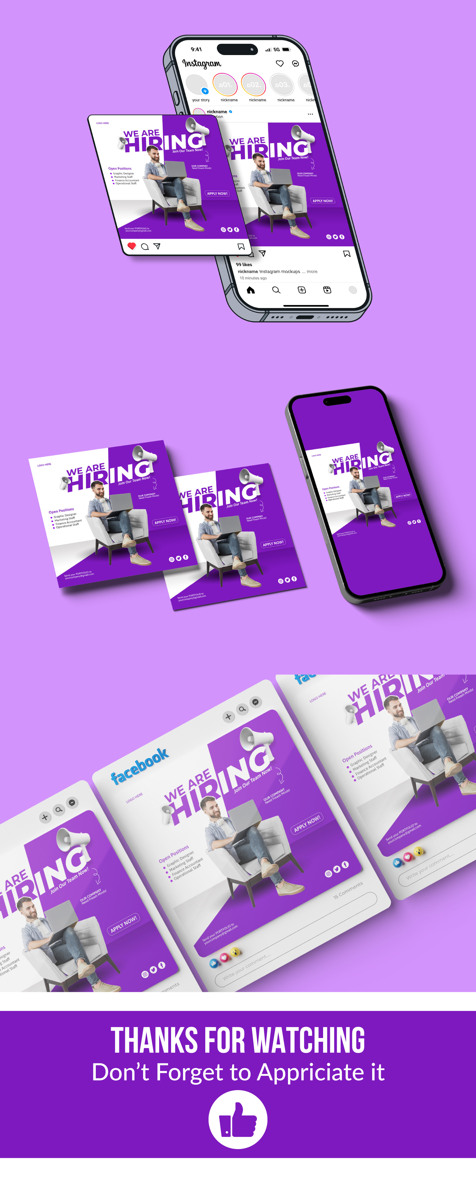 Hiring Social Media Post Design advertising design graphic designer hiring post hiring social media post instagram post marketing post design social media social media post