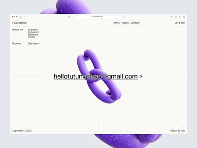 Portfolio 2025© — Footer No. 1 branding design graphic design illustration logo minimalism ui ux vector visual
