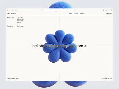 Portfolio 2025© — Footer No. 3 branding design graphic design illustration logo minimalism ui ux vector visual