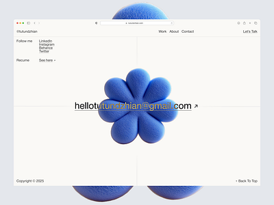 Portfolio 2025© — Footer No. 3 branding design graphic design illustration logo minimalism ui ux vector visual