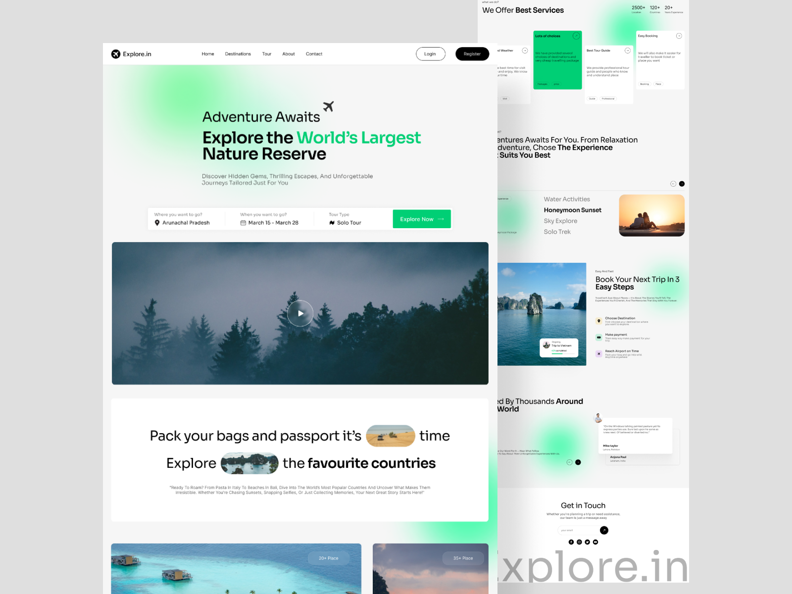 Example of Landing Page Design Saas Website Design