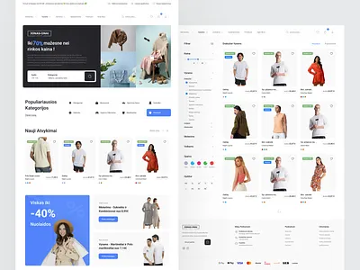Fashion E-Commerce Store clean ecommerce fashion graphic design shop simple store ui ux web