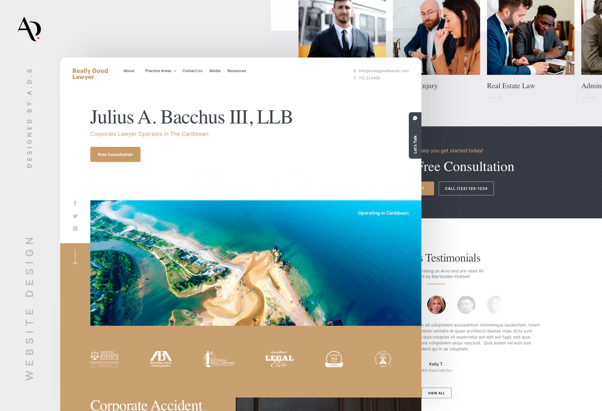Lawyers Website Landing Page Design Ui branding graphic design ui web design website