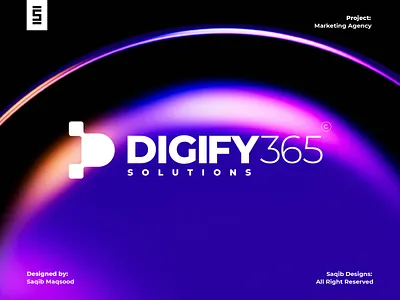 Digify 365 2025 logo trend abstract mark agency logo brand identity branding corporate identity d logo digital aesthetic graphic design letter d logo logo design marketing agency modern logo professional logo tech logo