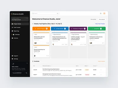 Marketing Made Manageable: A Client Management System Design design ui user experience design user interface design ux