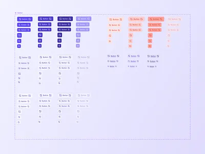 Button component in Figma - PG:AI ai button button component component design system figma saas ui design uxui web app