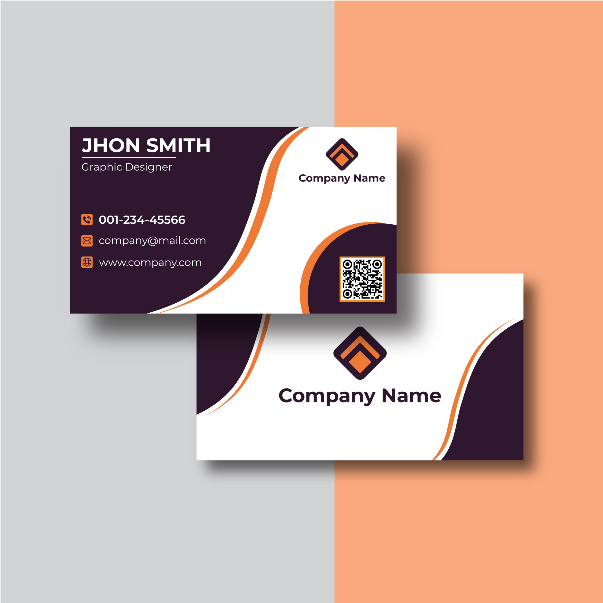 Example of Minimalistic Business Card Design