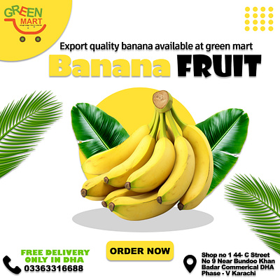 I Design For My Client Eye-Catching Banana Design banana design graphic design photoshop