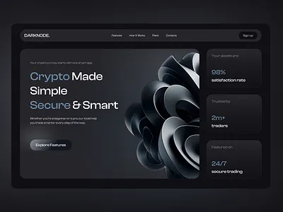 Crypto | Landing Page landing ui uiux design ux